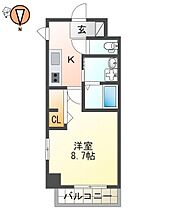 徳島県徳島市西新町4丁目（賃貸マンション1K・5階・29.99㎡） その2