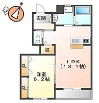 徳島県徳島市北佐古一番町2丁目（賃貸アパート1LDK・1階・46.61㎡） その2