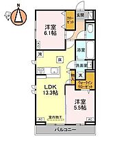 徳島県徳島市南島田町二丁目（賃貸アパート2LDK・1階・57.78㎡） その2