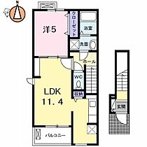 徳島県徳島市庄町5丁目（賃貸アパート1LDK・2階・42.28㎡） その2