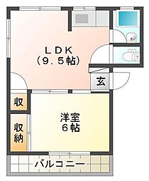 間取図画像 1LDK