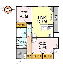 徳島県徳島市北田宮2丁目（賃貸アパート2LDK・2階・60.33㎡） その2