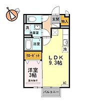 徳島県徳島市南島田町1丁目（賃貸アパート1LDK・1階・33.50㎡） その2