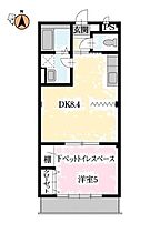 徳島県徳島市北田宮2丁目（賃貸アパート1DK・3階・30.36㎡） その2