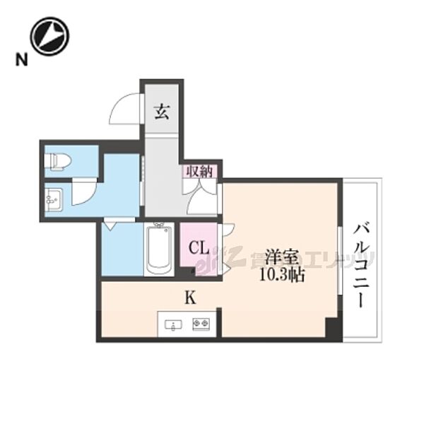 滋賀県彦根市河原２丁目(賃貸マンション1R・2階・31.50㎡)の写真 その2