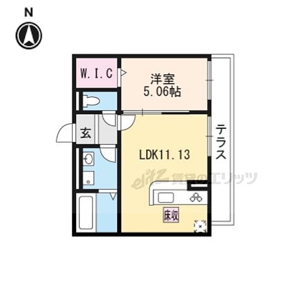 滋賀県大津市穴太２丁目(賃貸アパート1LDK・1階・40.05㎡)の写真 その2