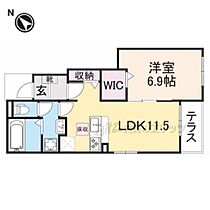 滋賀県彦根市松原２丁目（賃貸アパート1LDK・1階・44.20㎡） その2