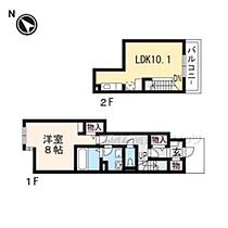 滋賀県大津市真野５丁目（賃貸アパート1LDK・2階・50.55㎡） その1