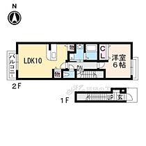 滋賀県大津市今堅田２丁目（賃貸アパート1LDK・2階・42.37㎡） その2