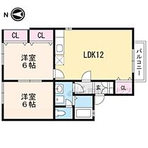 サンシャイン翼 202 ｜ 滋賀県米原市下多良３丁目（賃貸アパート2LDK・2階・53.68㎡） その2