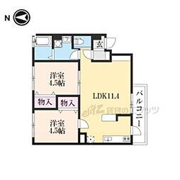 RFマンション 2LDKの間取図画像