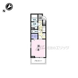 アストラル　ノーブル 105 1階1Kの間取り