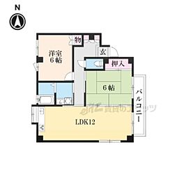 ウイル 2LDKの間取図画像