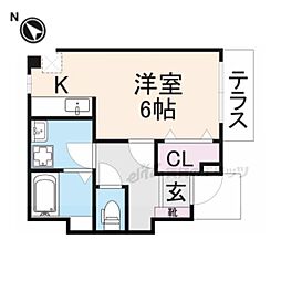 ノールヴィラージュ 1Kの間取図画像