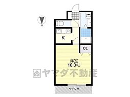 MRR宇都宮 1Kの間取図画像