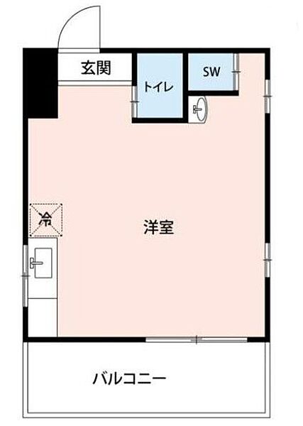 二葉ビル ｜東京都新宿区上落合2丁目(賃貸マンション1R・8階・24.30㎡)の写真 その2