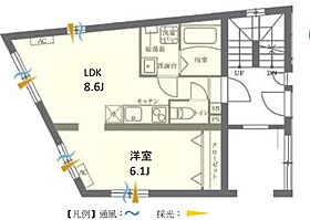 プラティーク目黒洗足  ｜ 東京都目黒区原町2丁目（賃貸マンション1LDK・4階・33.98㎡） その2