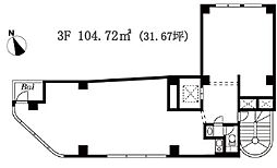 アザブビルディングNo.3の間取図画像