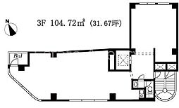 アザブビルディングNo.3の間取図画像
