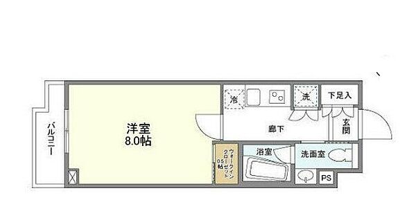 コンフォリア桜上水 ｜東京都杉並区下高井戸4丁目(賃貸マンション1K・1階・25.35㎡)の写真 その2