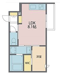 JR京浜東北・根岸線 さいたま新都心駅 徒歩15分の賃貸マンション 1階1LDKの間取り