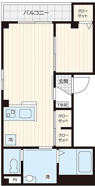 バハラ南小岩 ｜東京都江戸川区南小岩7丁目(賃貸マンション1LDK・2階・34.30㎡)の写真 その2