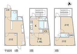 蒲郡市三谷町川原　店舗兼居宅 4Kの間取り