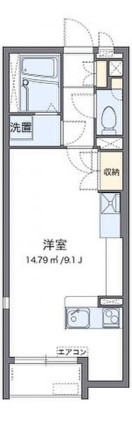 レオネクストＧＡＩＡ 207｜大阪府東大阪市大蓮南4丁目(賃貸アパート1R・2階・26.50㎡)の写真 その2