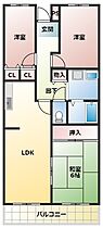 クレセントOSII  ｜ 大阪府門真市下馬伏町（賃貸マンション3LDK・2階・66.65㎡） その2