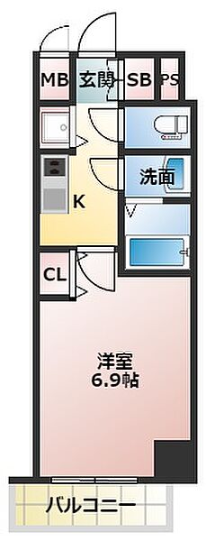 ゼオン大阪EAST ｜大阪府大阪市都島区都島北通2丁目(賃貸マンション1K・10階・24.40㎡)の写真 その2