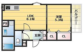 クリエオーレ郡津II  ｜ 大阪府交野市郡津1丁目（賃貸アパート1LDK・2階・33.41㎡） その2