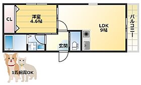 ディアコート守口A  ｜ 大阪府守口市金田町2丁目（賃貸アパート1LDK・2階・30.57㎡） その2