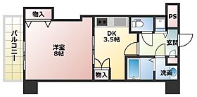 ルミエール交野  ｜ 大阪府交野市私部西1丁目（賃貸マンション1DK・6階・27.77㎡） その2