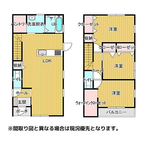 間取り 熊本市南区白藤1丁目6-22付近