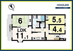 リーベスト松戸第2 3LDKの間取図画像