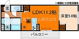 FleurII 1LDKの間取図画像