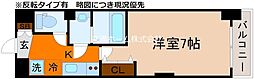Luxe京都西大路 6階1Kの間取り