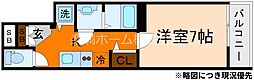 アドバンス京都烏丸町 1Kの間取図画像
