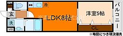 ARCA嵯峨嵐山 1LDKの間取図画像
