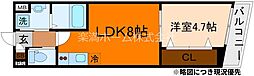 ARCA嵯峨嵐山 1LDKの間取図画像