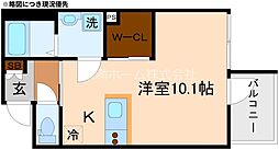 ウェルスクエア壬生高辻通 ワンルームの間取図画像