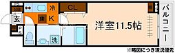 たばさはうすII 1Kの間取図画像