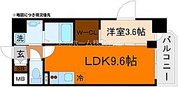 京都市南区東九条南石田町マンション 1LDKの間取図画像