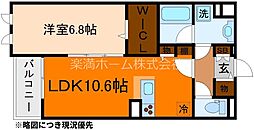 カシェ・ネロ吉祥 1LDKの間取図画像