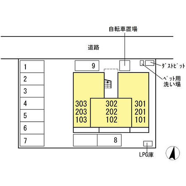 ウエスト サイド レジデンス 201｜岐阜県岐阜市本荘西３丁目(賃貸アパート1LDK・2階・45.01㎡)の写真 その14