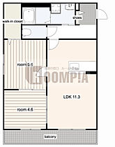 Laxmi 205 ｜ 岐阜県本巣郡北方町芝原中町２丁目（賃貸マンション2LDK・2階・50.40㎡） その2