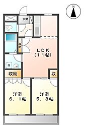 間取図画像 2LDK