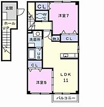 ファミールハイムＣ 201 ｜ 岐阜県岐阜市岩田西３丁目（賃貸アパート2LDK・2階・57.91㎡） その2