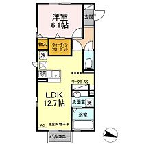 Dream HouseII 211 ｜ 岐阜県岐阜市折立（賃貸アパート1LDK・2階・46.18㎡） その2