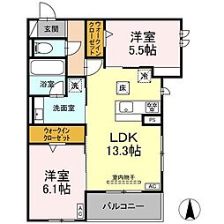 間取図画像 2LDK
